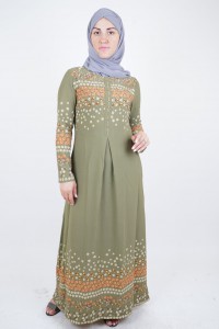 Hijab Green Dress