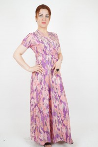 Short sleeve rose dress