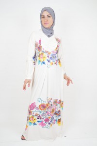 цветочно платье хиджаб