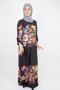 flowered hijab dress