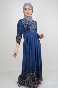 Wholesale Patterned Muslim Dress