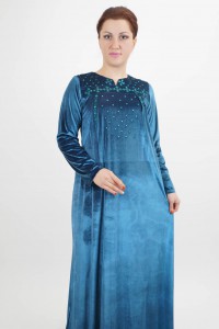 Исламские платья из бархата